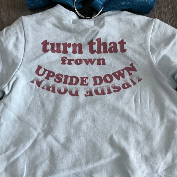 NWT Peek Essentials Graphic Sweatshirt & Leggings Set Light Blue 3-6M - Picture 9 of 10